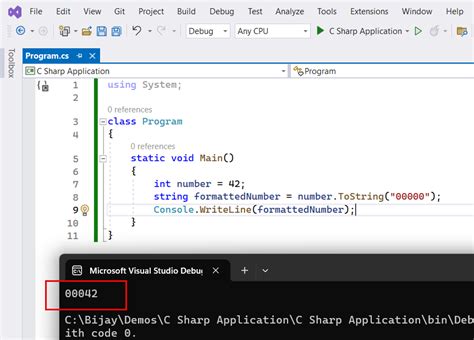 String Interpolation C# Leading Zeros