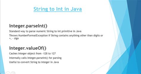 String Java Parseint