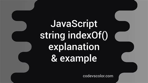 String Javascript Indexof
