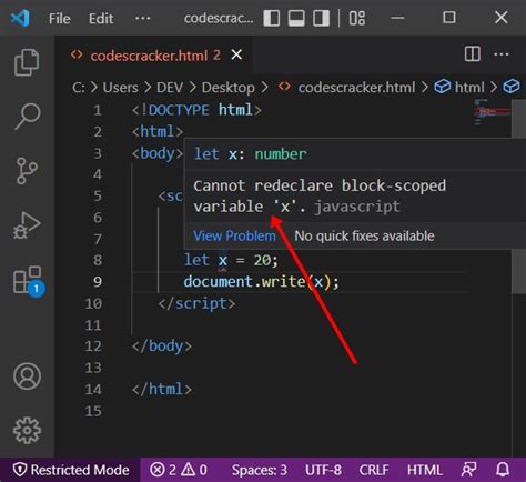 String Javascript Let