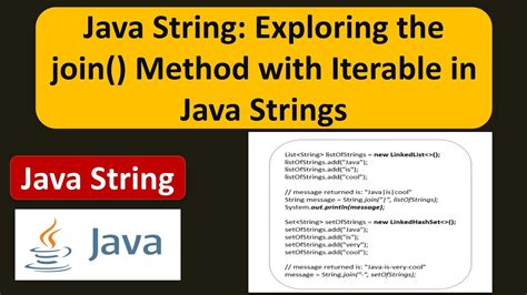 String Join Iterable Java