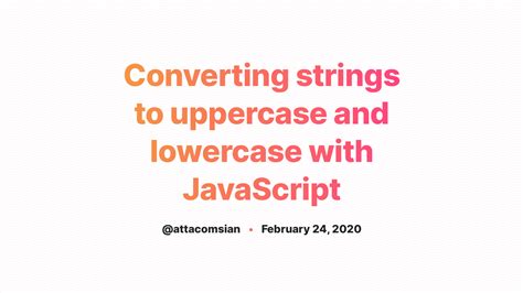 String Js Lowercase