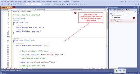 String Json Example C#