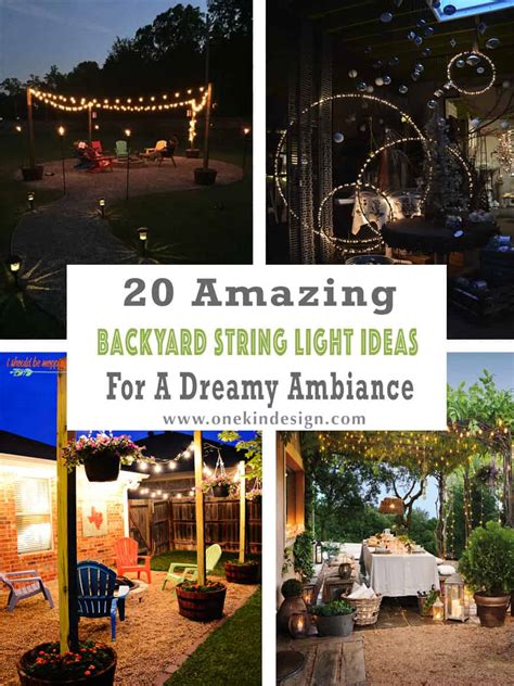 String Light Ideas For Backyard
