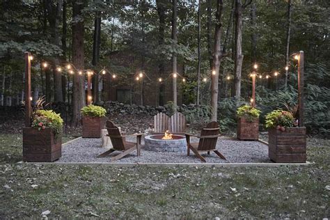 String Lights In Garden