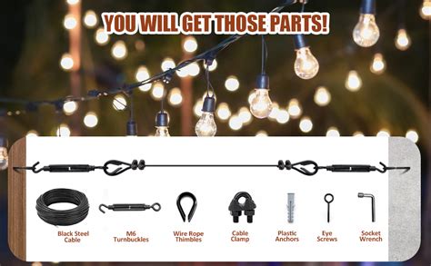 String Lights Installation Kit
