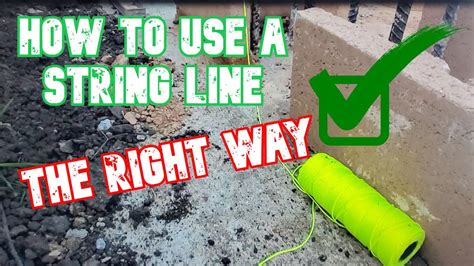 String Line For Block Wall