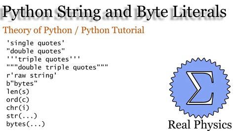 string literal in python example