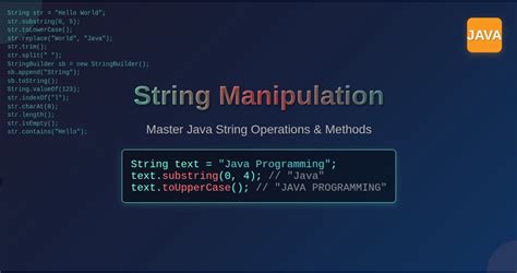 string manipulation in java w3schools