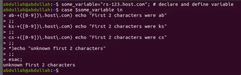 String Matching Command