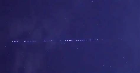 String Of Lights In The Night Sky 2023