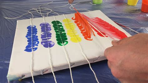 String Pull Painting Techniques