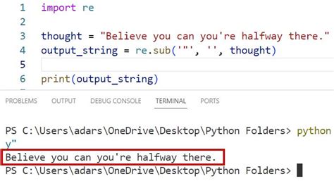 String Remove Double Quotes Python