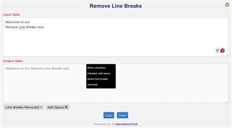 String Remove Line Breaks Online