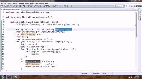 string sample programs