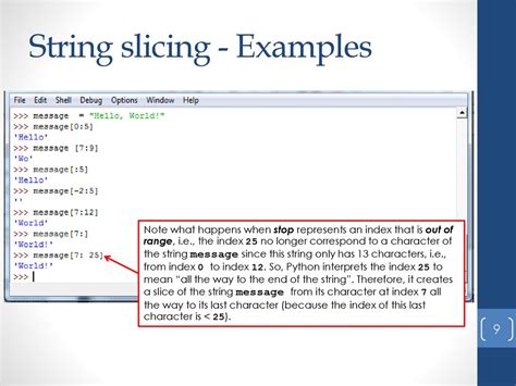 string slicing examples