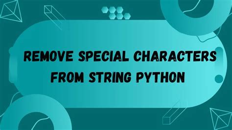 string special characters python