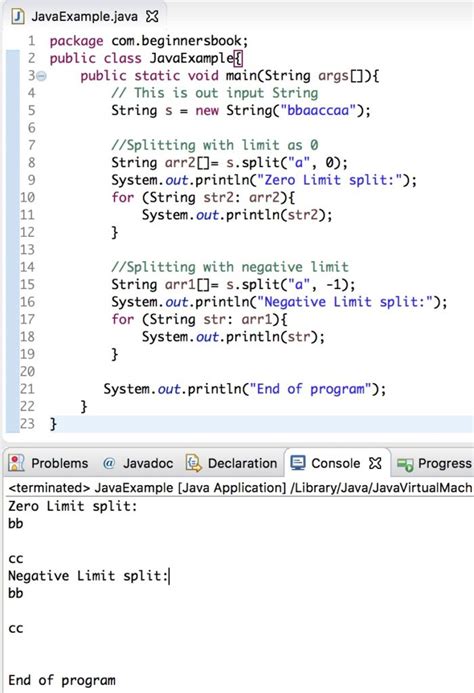 String Split And Trim Java