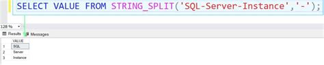 string split function not working in sql server