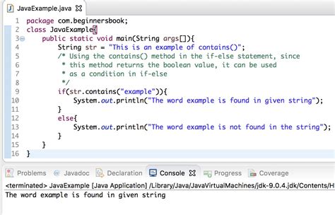 string statement in java