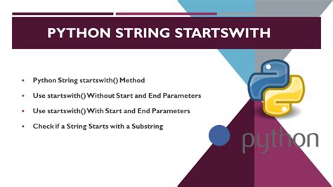 String That Starts With Python