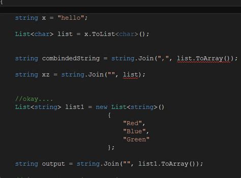 String To List Of Char C#