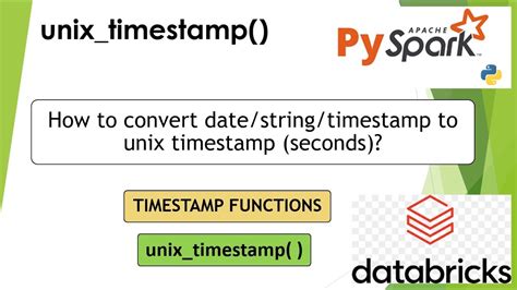 string to unix timestamp pyspark