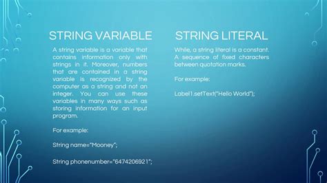 String Variable Definition Computer