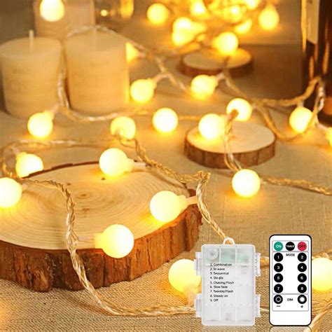 Christmas string Lights, Battery Powered Moroccan Ball 30 LED Indoor Lantern String Lights