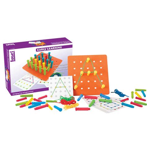 Stringing Pegs And Pegboard Set