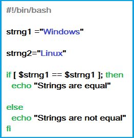 Strings Equal Bash