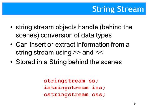 Stringstream Insert Int