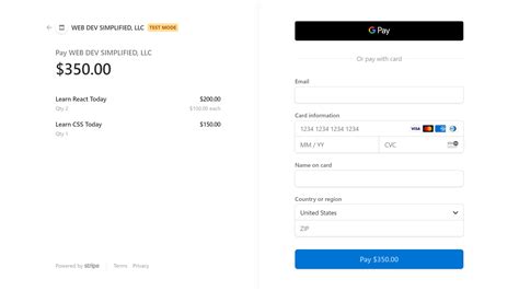 stripe checkout page examples