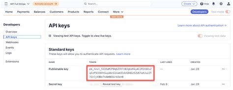 stripe sample api key