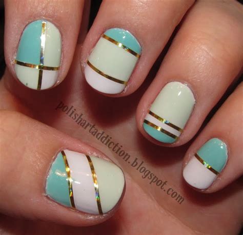 striped nail designs