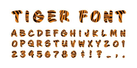 striped tiger font free download