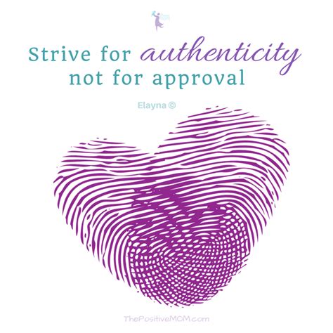 Strive for authenticity