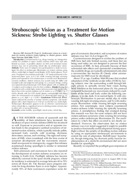 Strobe Motion Sickness