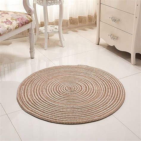 NaDeco Strohteppich schlicht 60cm rund Maisstrohteppich Natur Stroh