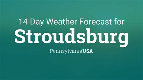 stroudsburg weather forecast