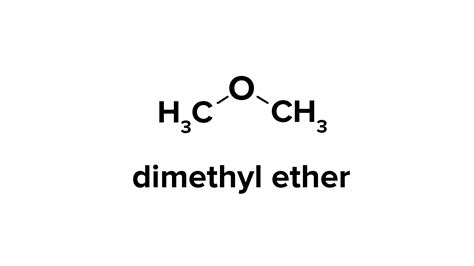 structural formula of dimethyl ether