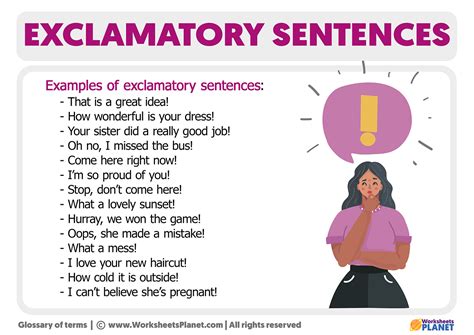 structure of exclamatory sentence with examples