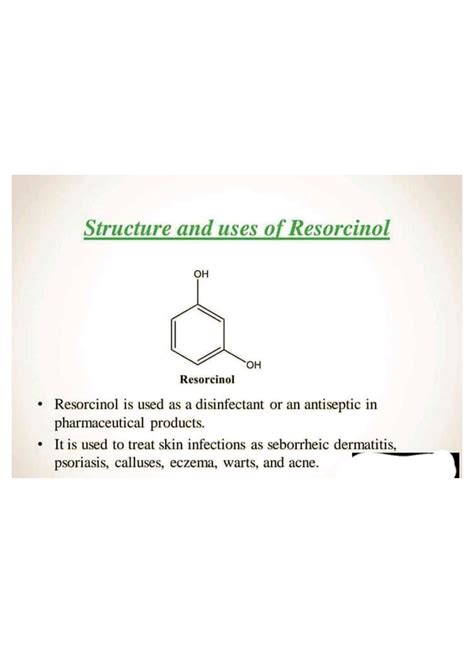 Structure Of Resorcinol And Uses