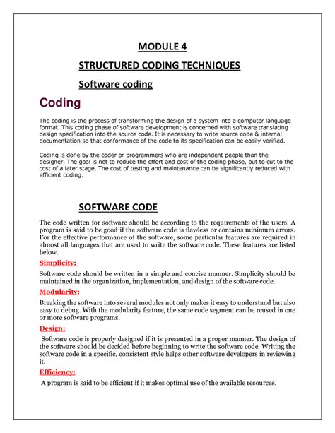 structured coding techniques in software engineering geeksforgeeks