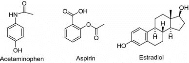 Structures Of Aspirin And Acetaminophen