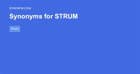 Strum Synonym