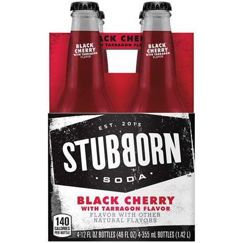 stubborn black cherry soda nutrition