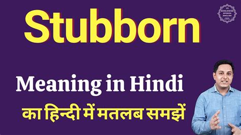 stubborn meaning in hindi etymology