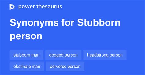 stubborn synonym