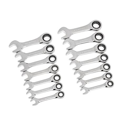 stubby gear wrench set
